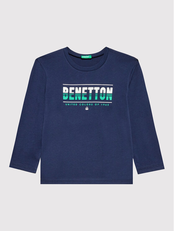 United Colors Of Benetton United Colors Of Benetton Majica 3I1XG104D Tamnoplava Regular Fit