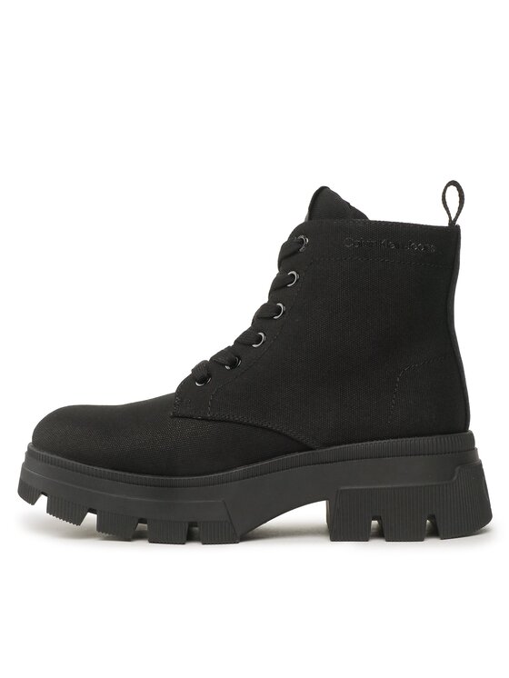 Calvin Klein Jeans Calvin Klein Jeans Čizme Chunky Combat Laceup Boot Co YW0YW01239 Crna