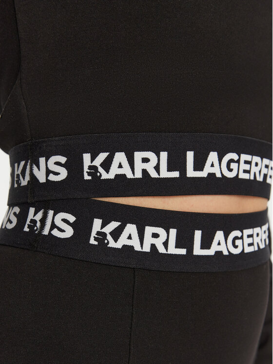 Karl Lagerfeld Jeans Karl Lagerfeld Jeans Bluse A1W17042 Schwarz Slim Fit