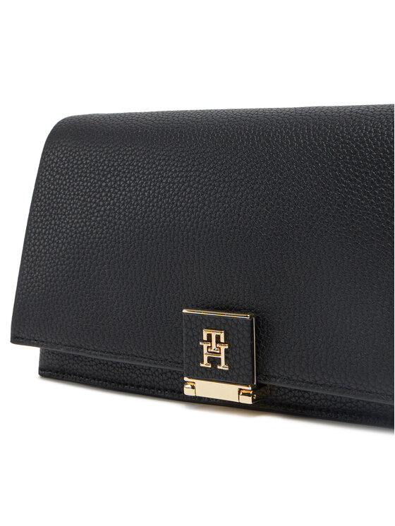 Tommy Hilfiger Tommy Hilfiger Geantă Th Her Flap W/Chain AW0AW17403 Negru