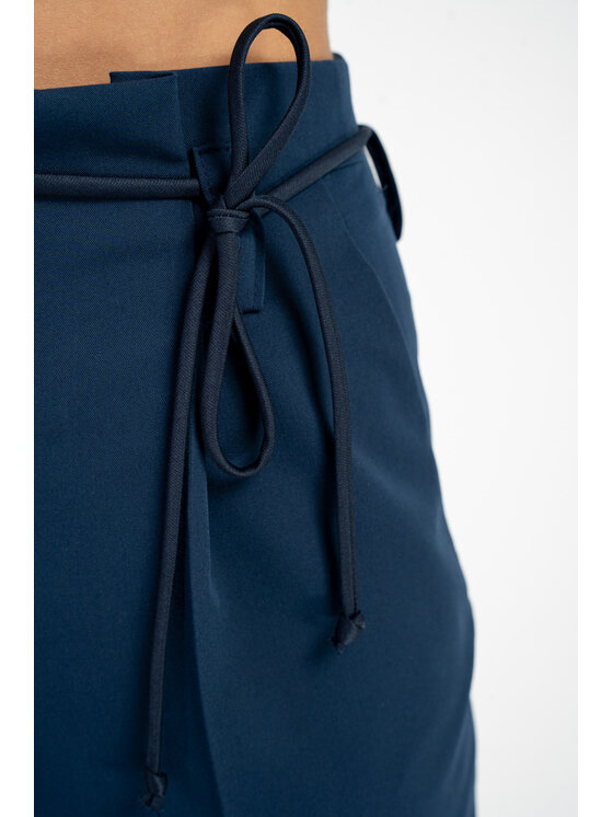 CLICK CLICK Kalhoty z materiálu 30-328 Modrá Anatomic Fit