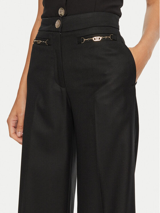 Marciano Guess Marciano Guess Palazzohose Magda 4BGB07 7183A Schwarz Relaxed Fit