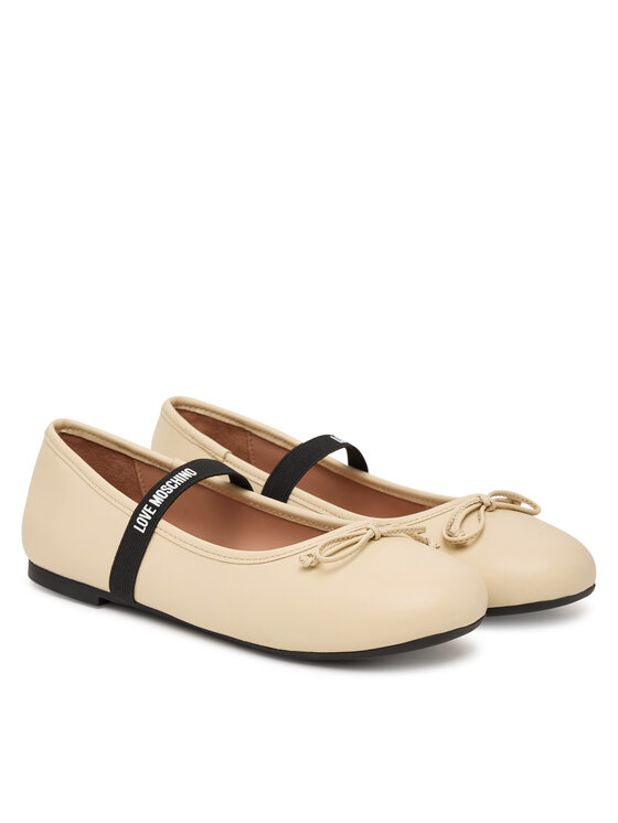 LOVE MOSCHINO LOVE MOSCHINO Baleríny JA11121G1OIE0110 Écru