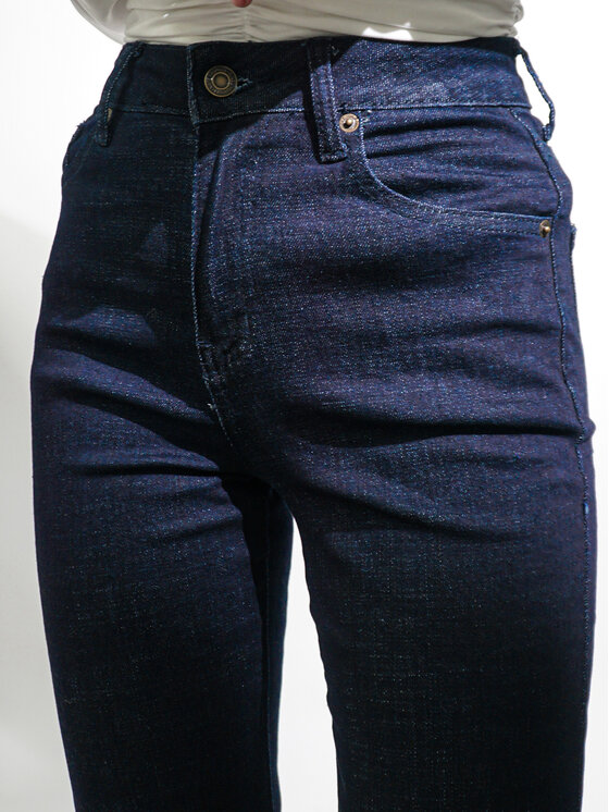 LilaLou LilaLou Jeansy Flare Niebieski Straight Leg