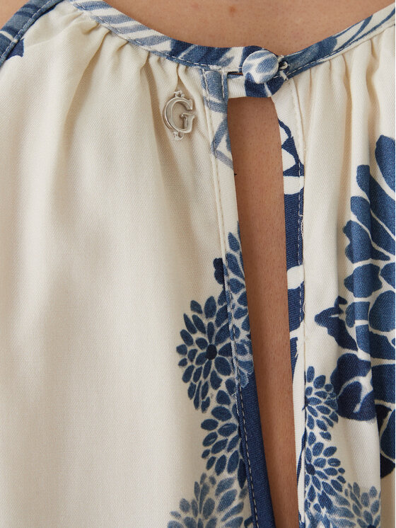 Guess Guess Marškinėliai W6GHA2 W2463 Mėlyna Regular Fit