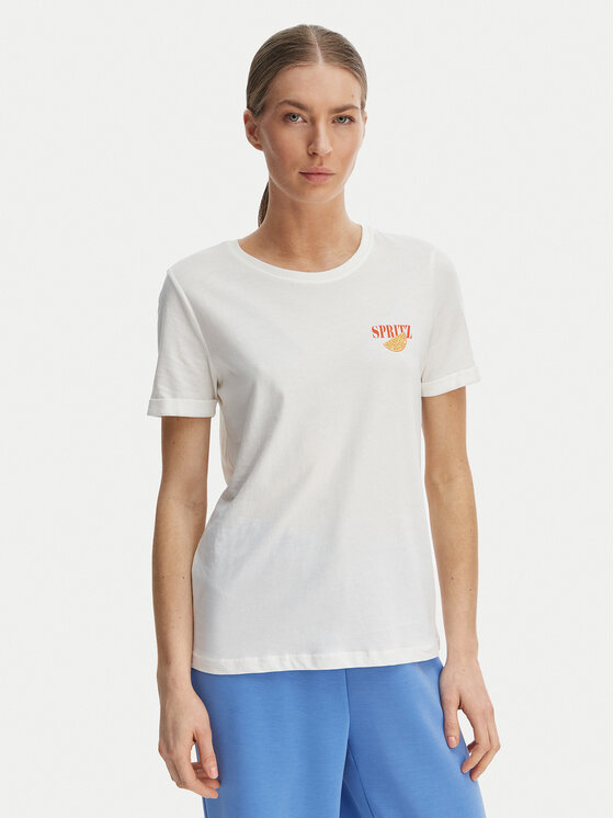 ONLY ONLY Tricou Kita 15291465 Alb Regular Fit
