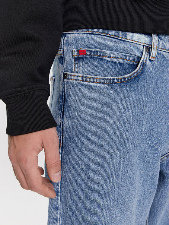 HUGO Hugo Jeansy 50507854 Niebieski Loose Fit