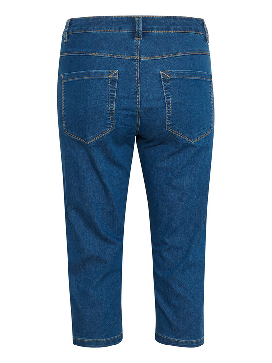 Kaffe Kaffe Capri hlače Vicky 10505521 Modra Slim Fit