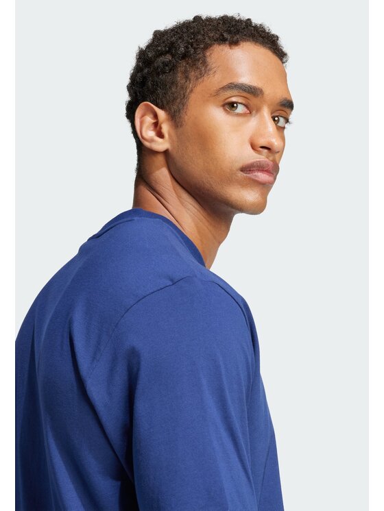 adidas adidas T-Shirt Essentials Linear JE8999 Dunkelblau Regular Fit