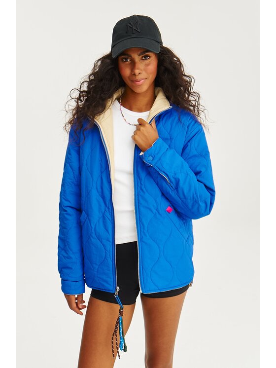 NAOKO NAOKO Prechodná bunda Poppy Retro Sky Tmavomodrá Regular Fit