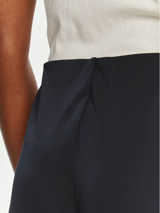 LAUREN RALPH LAUREN Lauren Ralph Lauren Kalhoty z materiálu 200807573003 Tmavomodrá Wide Leg