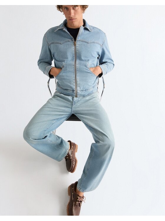 Wrangler Wrangler Jeansy LOOSE STRAIGHT Niebieski Loose Fit
