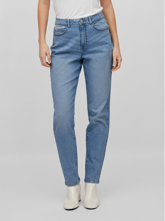 Vila Vila Traperice Naomi 14080230 Plava Mom Fit