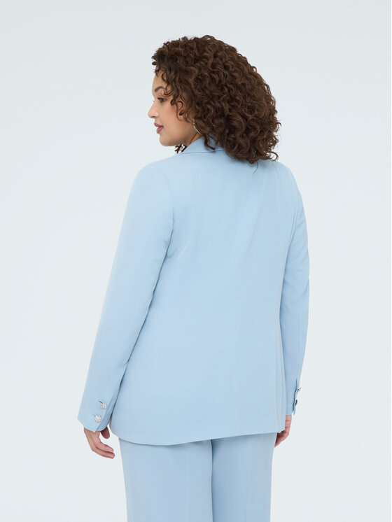 Fiorella Rubino Fiorella Rubino Giacca da abito Q028T000276N004 Turchese A-Line Fit