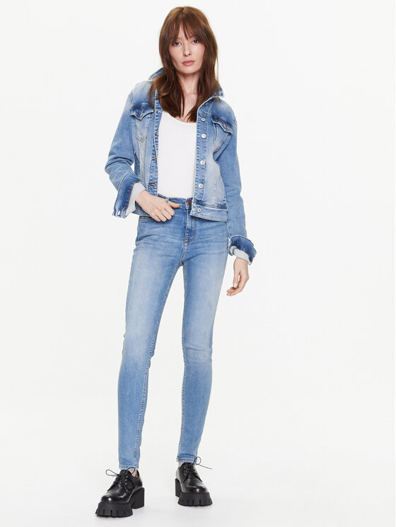 LTB LTB Джинсова куртка Dean X 60304 15445 Голубий Slim Fit