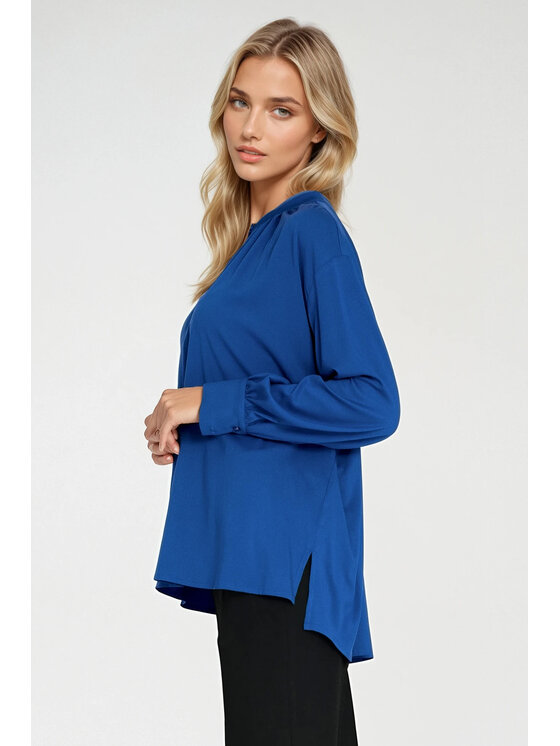 NIFE NIFE Halenka B197 Modrá Oversize