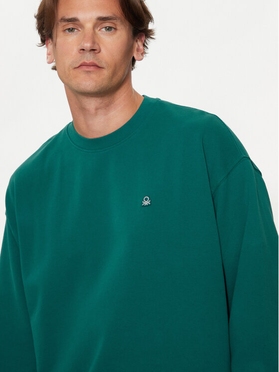 United Colors Of Benetton United Colors Of Benetton Μπλούζα 342ZU1093 Πράσινο Regular Fit
