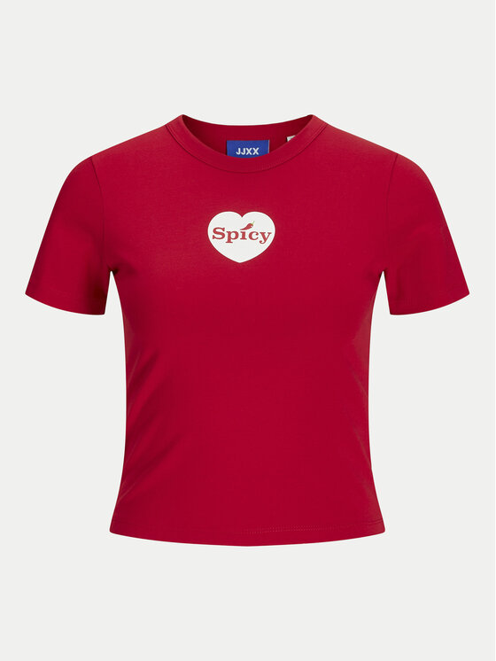JJXX JJXX T-Shirt Gigi 12277657 Κόκκινο Stretch Fit