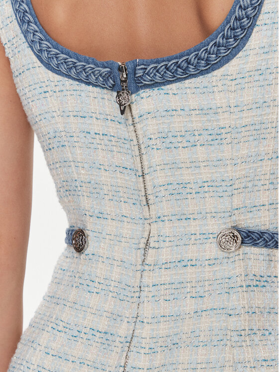 Guess Guess Sukienka codzienna W4RK16 WFWV2 Błękitny Bodycon Fit