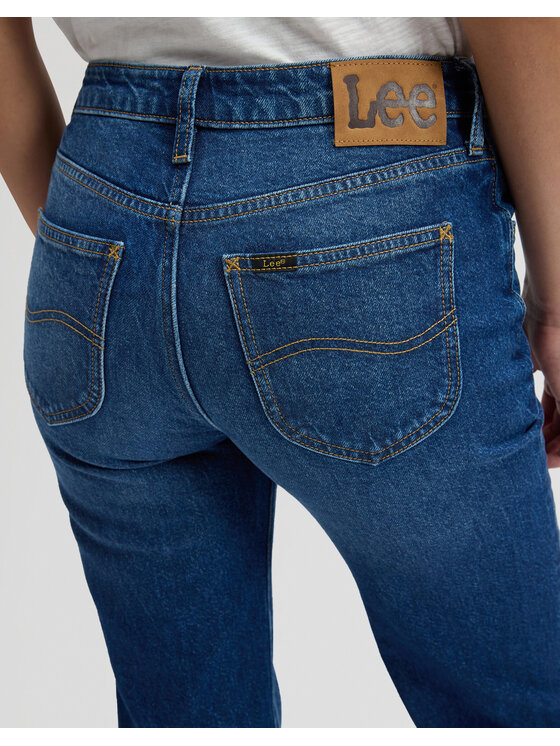 Lee Lee Jeansy LONDON Niebieski Straight Leg