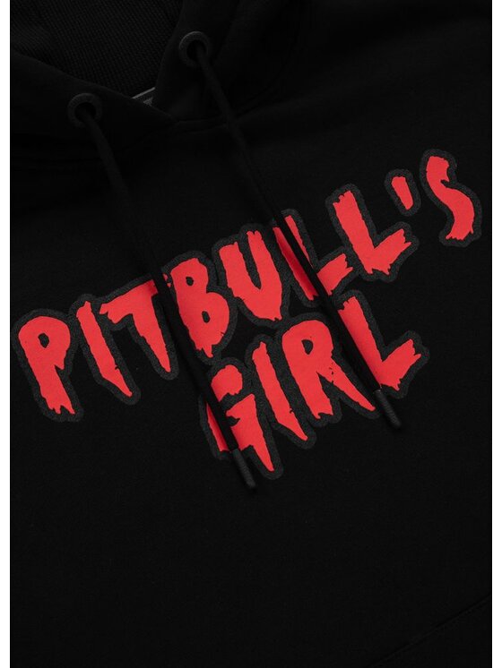 PITBULL PITBULL Bluza Bluza damska z kapturem oversize Sweetie-Chu L Czarny Regular Fit