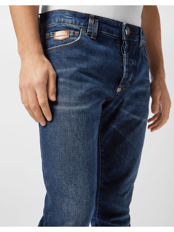 PHILIPP PLEIN PHILIPP PLEIN Jeansy 26881 Niebieski Straight Leg