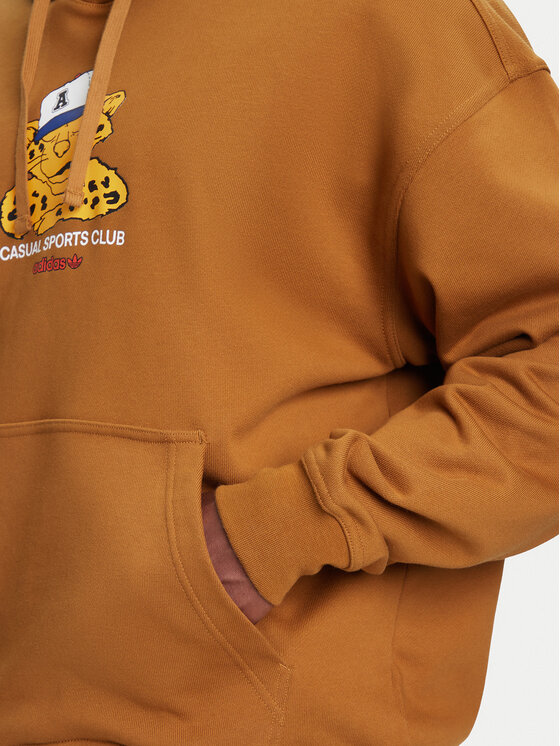 adidas adidas Mikina Wabash JW0167 Hnědá Loose Fit