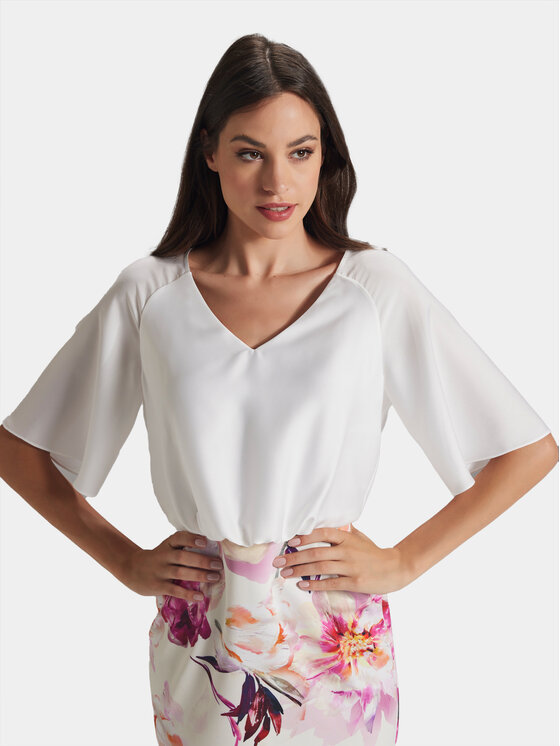 Swing Swing Koktel haljina 5AG16100 Šarena Slim Fit