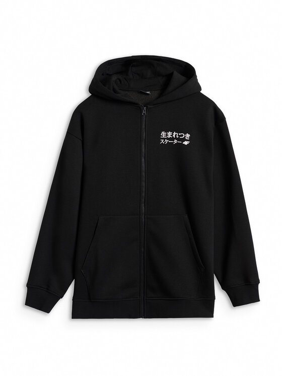 4F 4F Felpa BLUE VACATION Nero Oversize