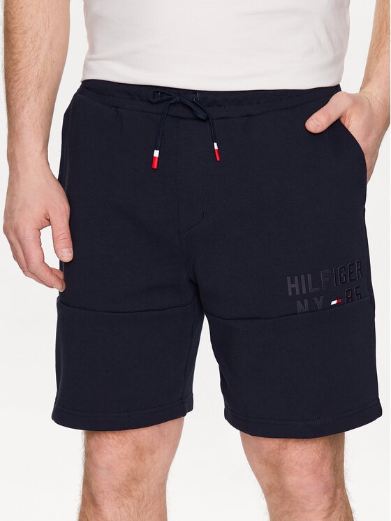 Tommy Hilfiger Tommy Hilfiger Pantaloncini sportivi Graphic MW0MW30413 Blu scuro Regular Fit