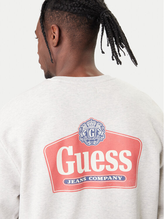 Guess Jeans Guess Jeans Pulóver M6RQ21 KCPR1 Szürke Regular Fit