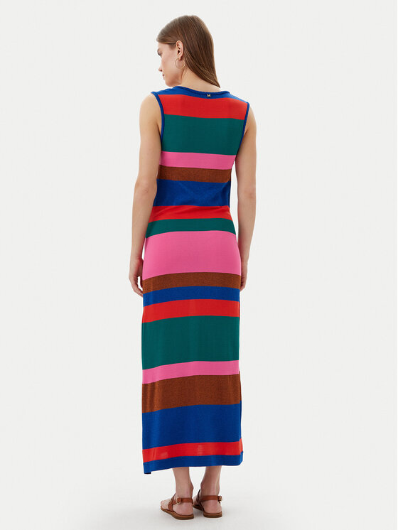 LOLA CASADEMUNT LOLA CASADEMUNT Sukienka dzianinowa MS2516032 Kolorowy Regular Fit