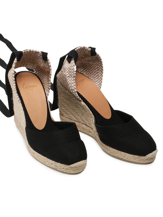 Castañer Castañer Espadrile Carina/8/001 020962-100 Negru