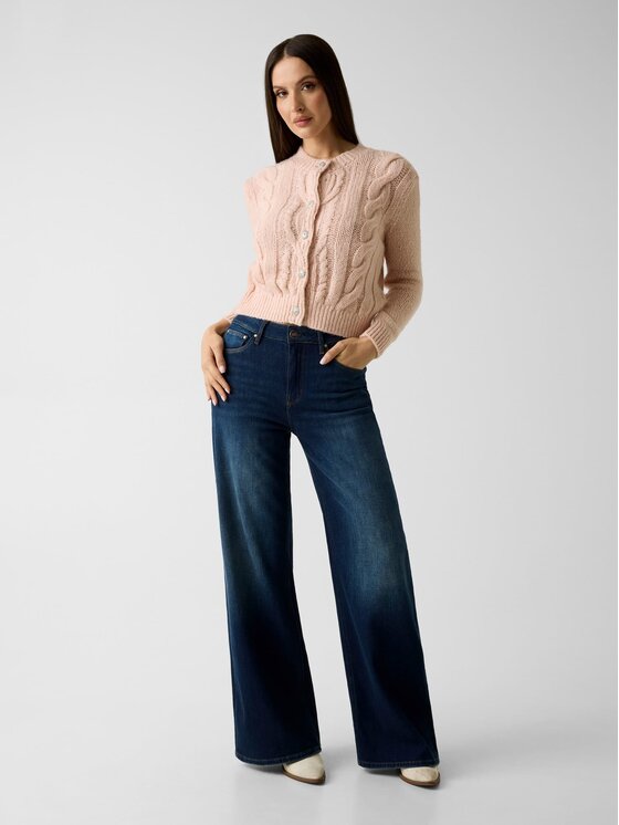Guess Guess Svetr 181976 Růžová Classic Fit