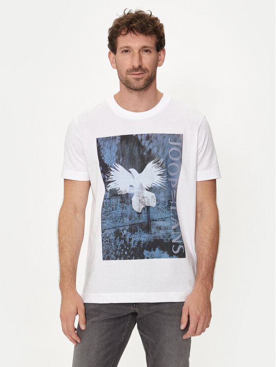 JOOP! Jeans JOOP! Jeans Marškinėliai 20Dismas 30042353 Balta Modern Fit