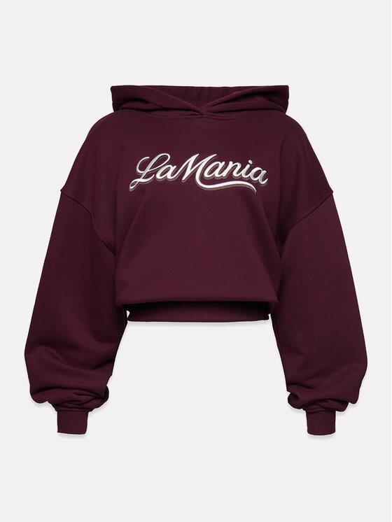 La Mania La Mania Bluza LUMA Bordowy Basic Fit
