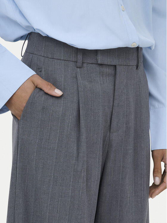 ONLY ONLY Stoffhose Jackie 15364312 Grau Wide Leg