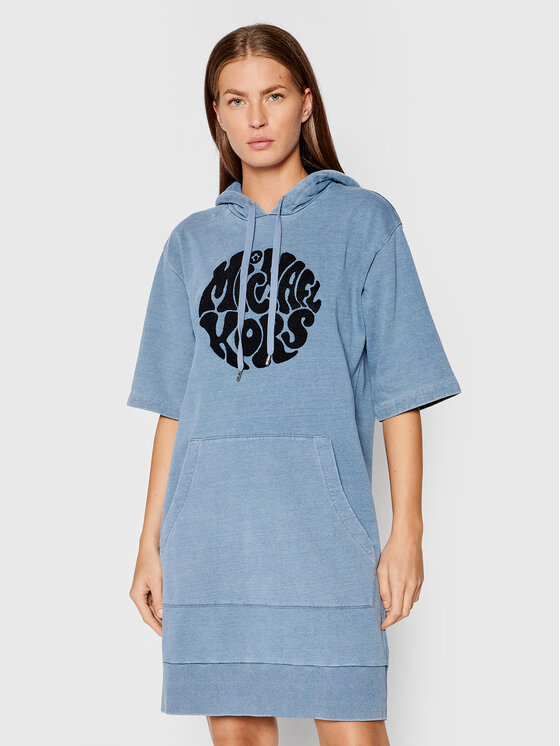 MICHAEL Michael Kors Rochie tricotată MU180MPD8L Albastru Regular Fit Albastru imagine noua