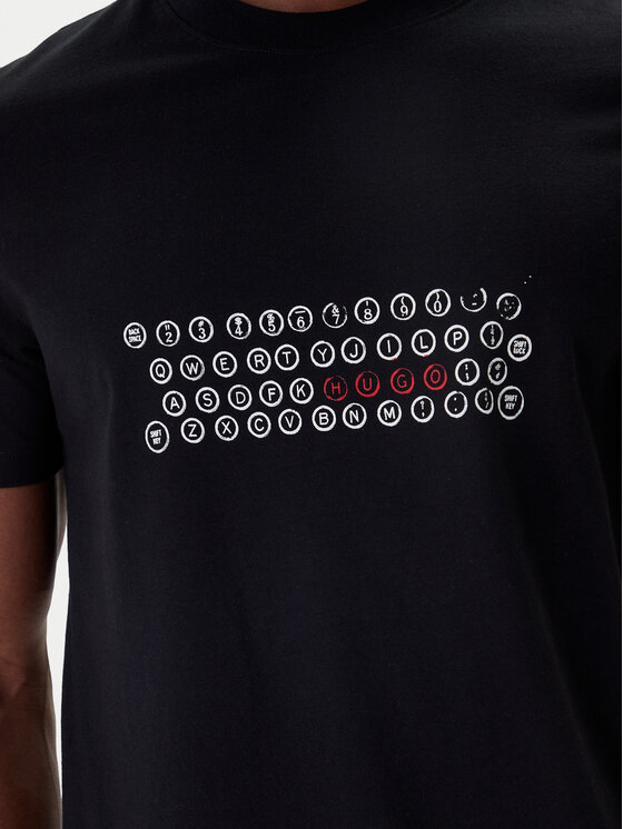 HUGO HUGO T-shirt Deyss 50553755 Nero Regular Fit