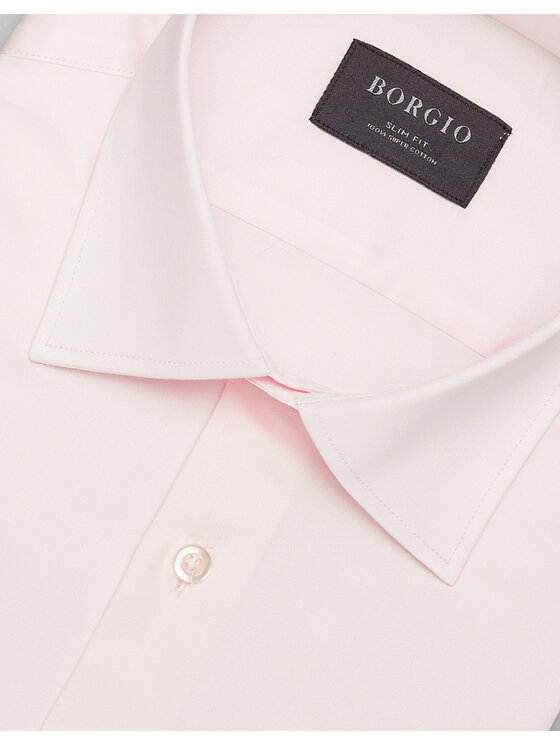Borgio Borgio Koszula simeria Różowy Slim Fit
