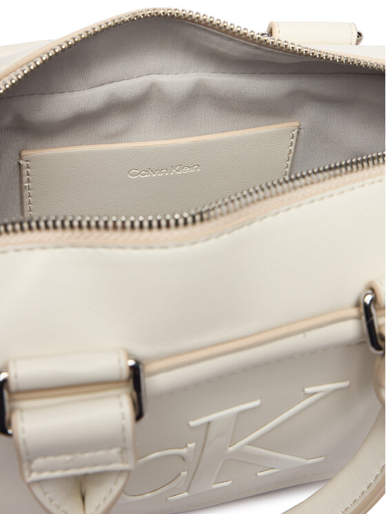 Calvin Klein Calvin Klein Kabelka Bold Ck Elongated Mini Tote LV04F3411G Bílá