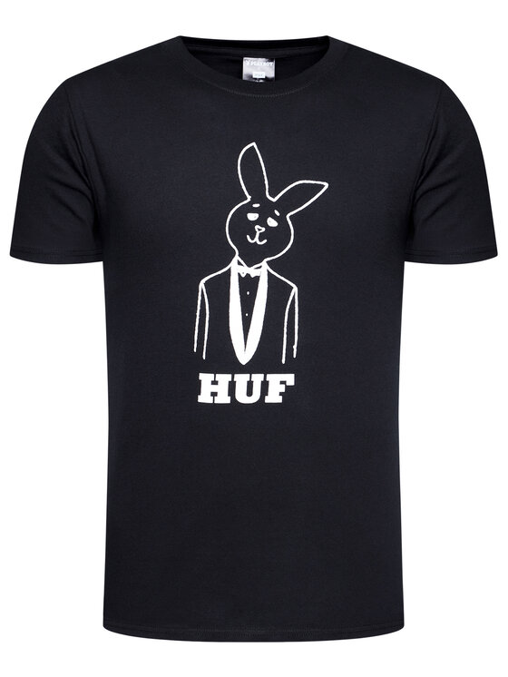 HUF HUF Marškinėliai PLAYBOY Mr Playboy TS01467 Juoda Regular Fit