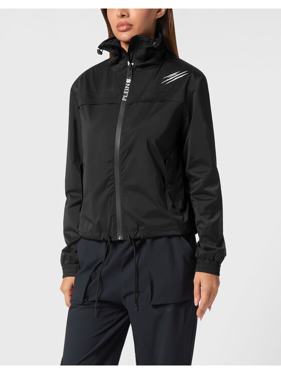 Plein Sport Plein Sport Giacca a vento 22415 Nero Baggy Fit