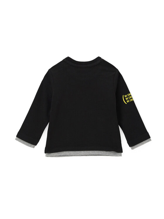 Original Marines Original Marines Тениска с дълъг ръкав DCA0705NM Черен Regular Fit