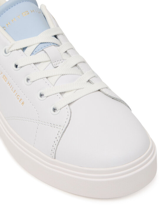 Tommy Hilfiger Tommy Hilfiger Laisvalaikio batai Th Feminine Cupsole Leather FW0FW09105 Balta