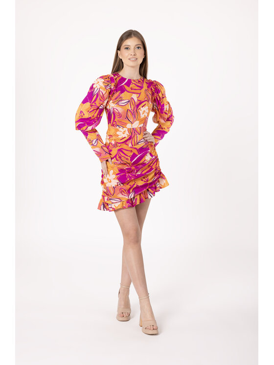 LAURELLA LAURELLA Každodenní šaty 4UL037 Oranžová Regular Fit