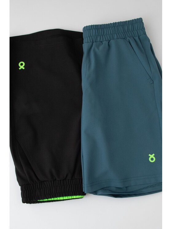 Lemon Explore Lemon Explore Szorty materiałowe WL6119501ACB-011 Zielony Regular Fit