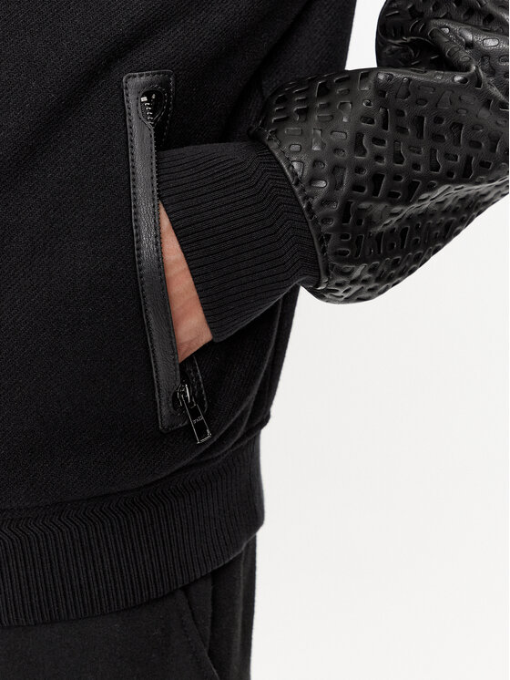 BOSS Boss Kurtka bomber Motiver1 50499589 Czarny Regular Fit