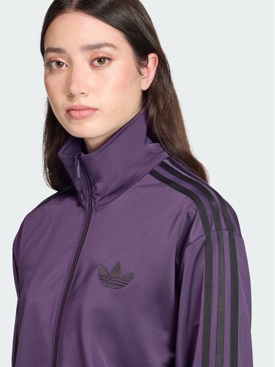 adidas adidas Bluza Adicolor Classic Firebird Loose Fioletowy Loose Fit