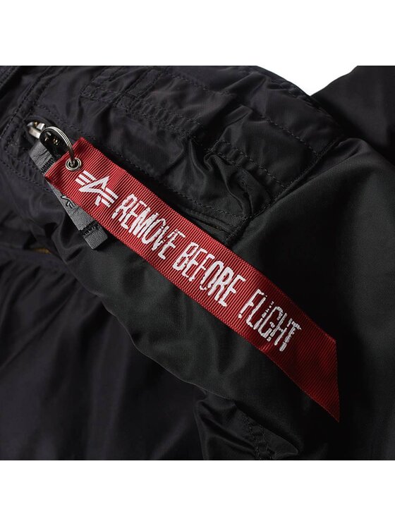 Alpha Industries Alpha Industries Kurtka bomber Alpha Industries MA-1 VF NASA ALL BLACK Czarny Regular Fit